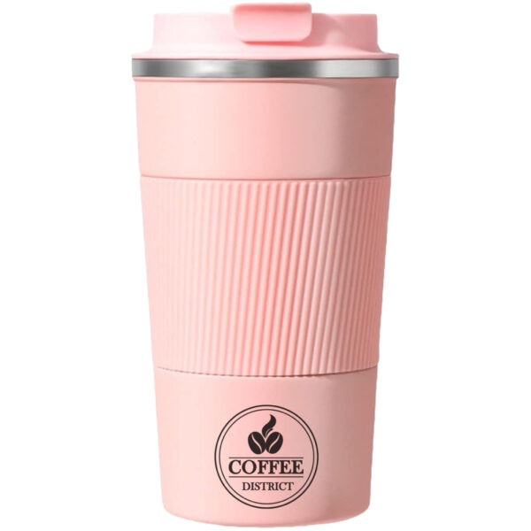 Stainless Steel Travel Mug 380 Ml - Pink