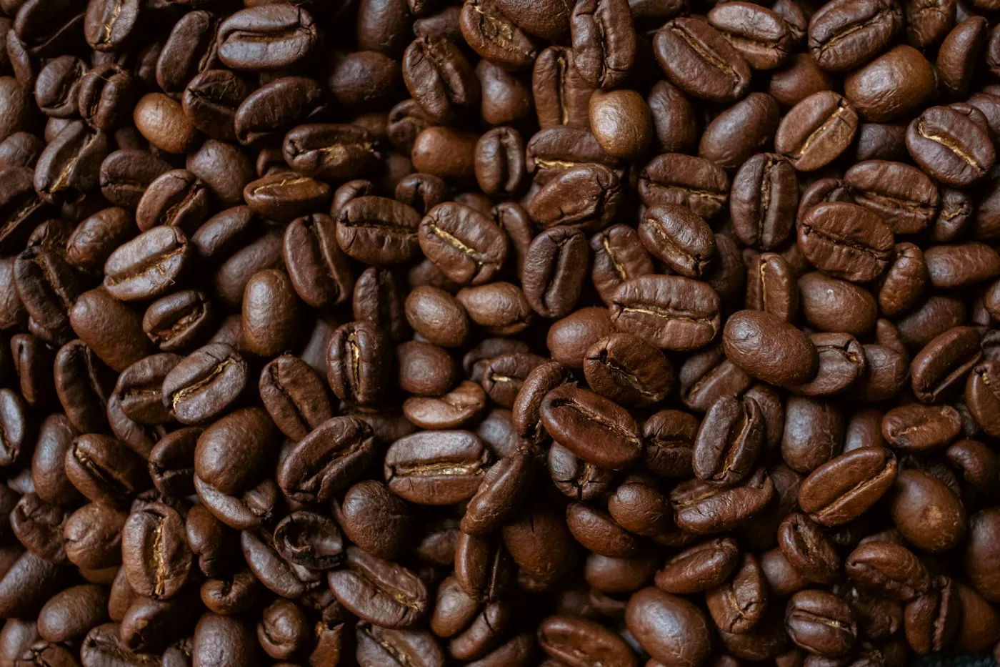 Roasted whole coffee beans