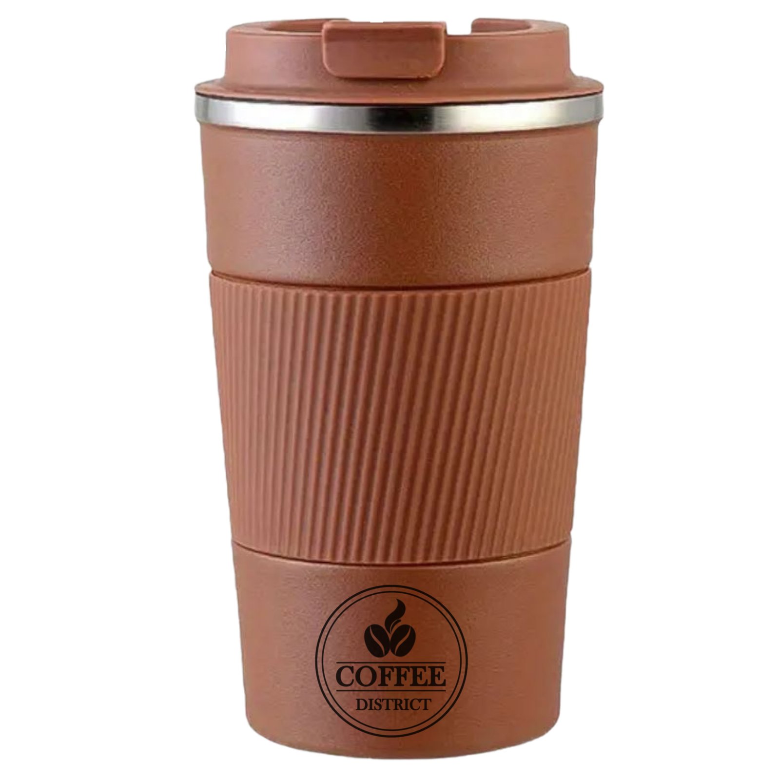 Coffee District Vacuum Insulated Travel Mug - Brown Coffee District Vacuum Insulated Travel Mug - Brown