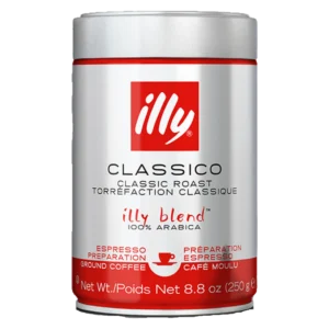 illy Classico ground espresso coffee 250g can