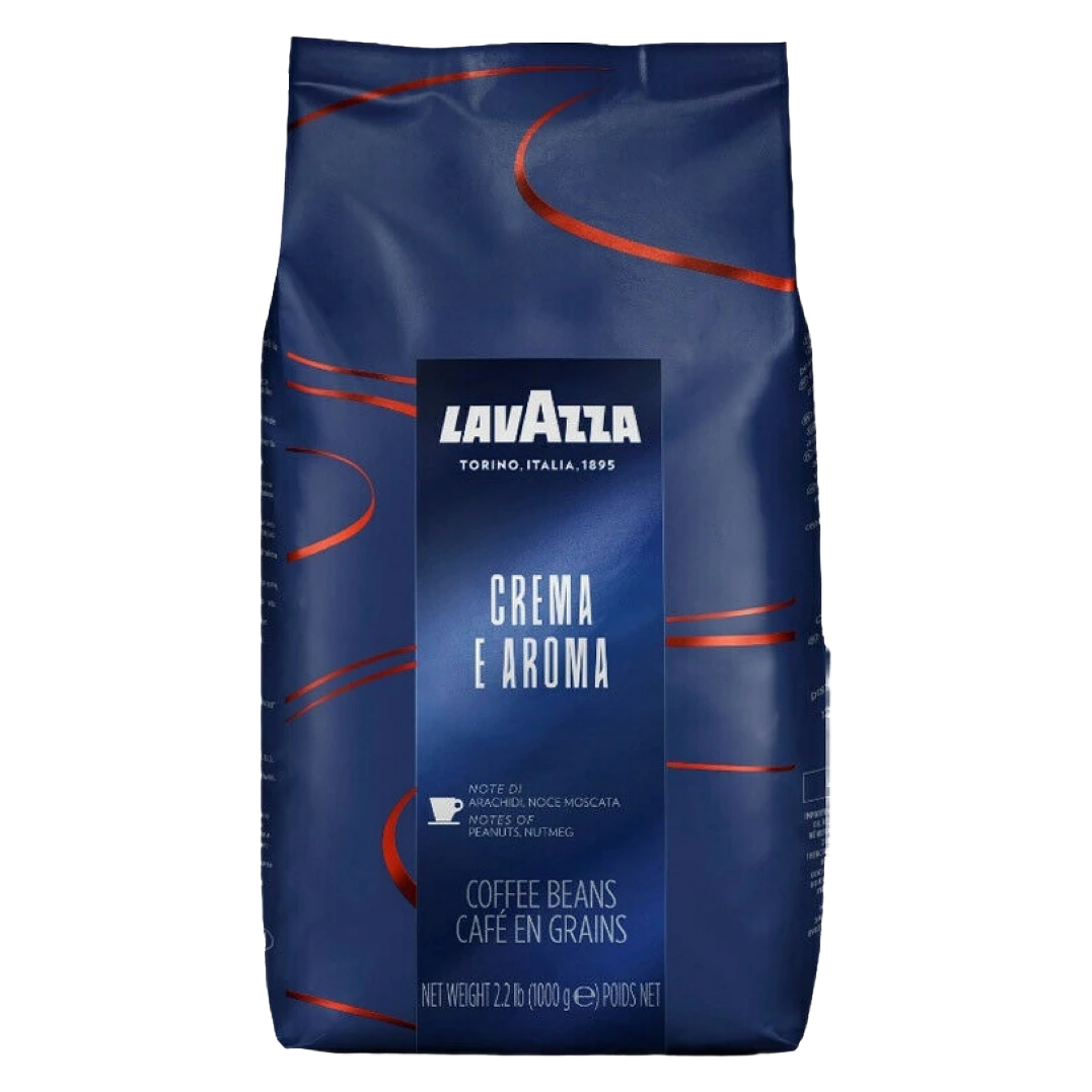 Lavazza Crema e Aroma Coffee Beans 1kg (transparent) Lavazza Crema e Aroma whole coffee beans 1kg front package