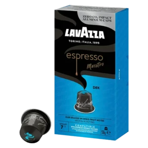 Lavazza Espresso Maestro Dek espresso capsules 10 capsules front package