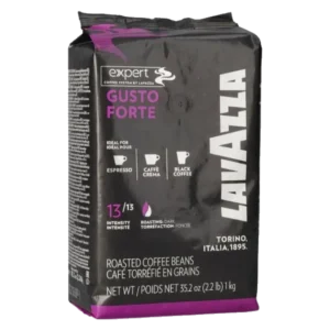 Lavazza Expert Gusto Forte whole coffee beans 1kg front package