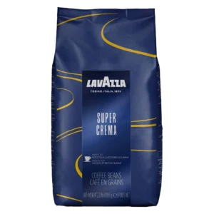 Lavazza Super Crema whole coffee beans 1kg front package